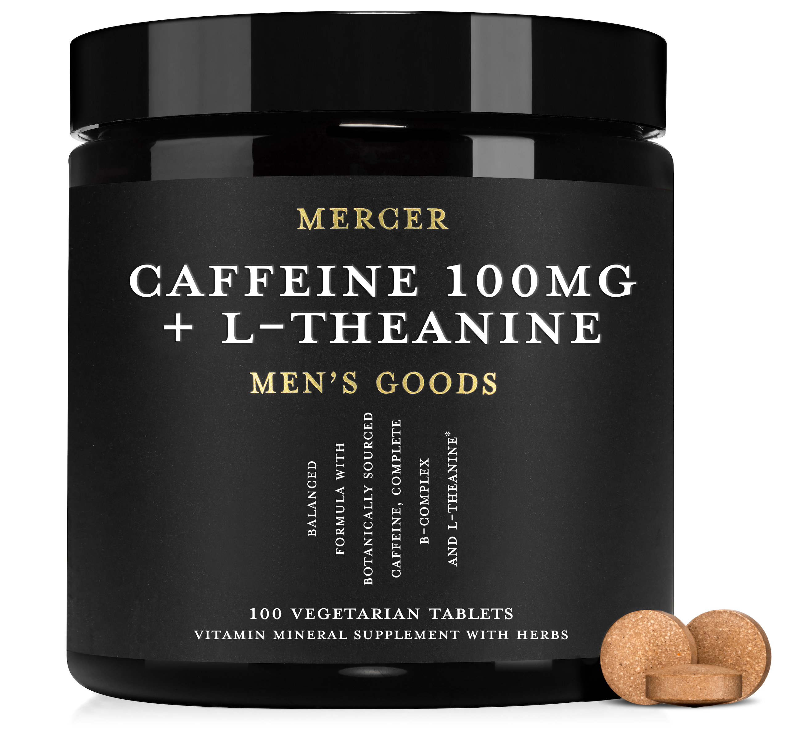 Mercer Caffeine + L-Theanine